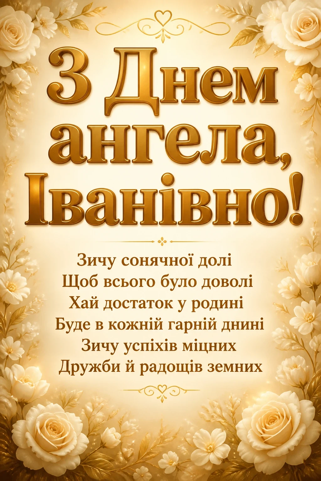 іванівна з днем ангела