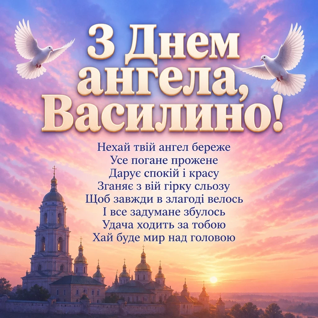 з днем ангела василини