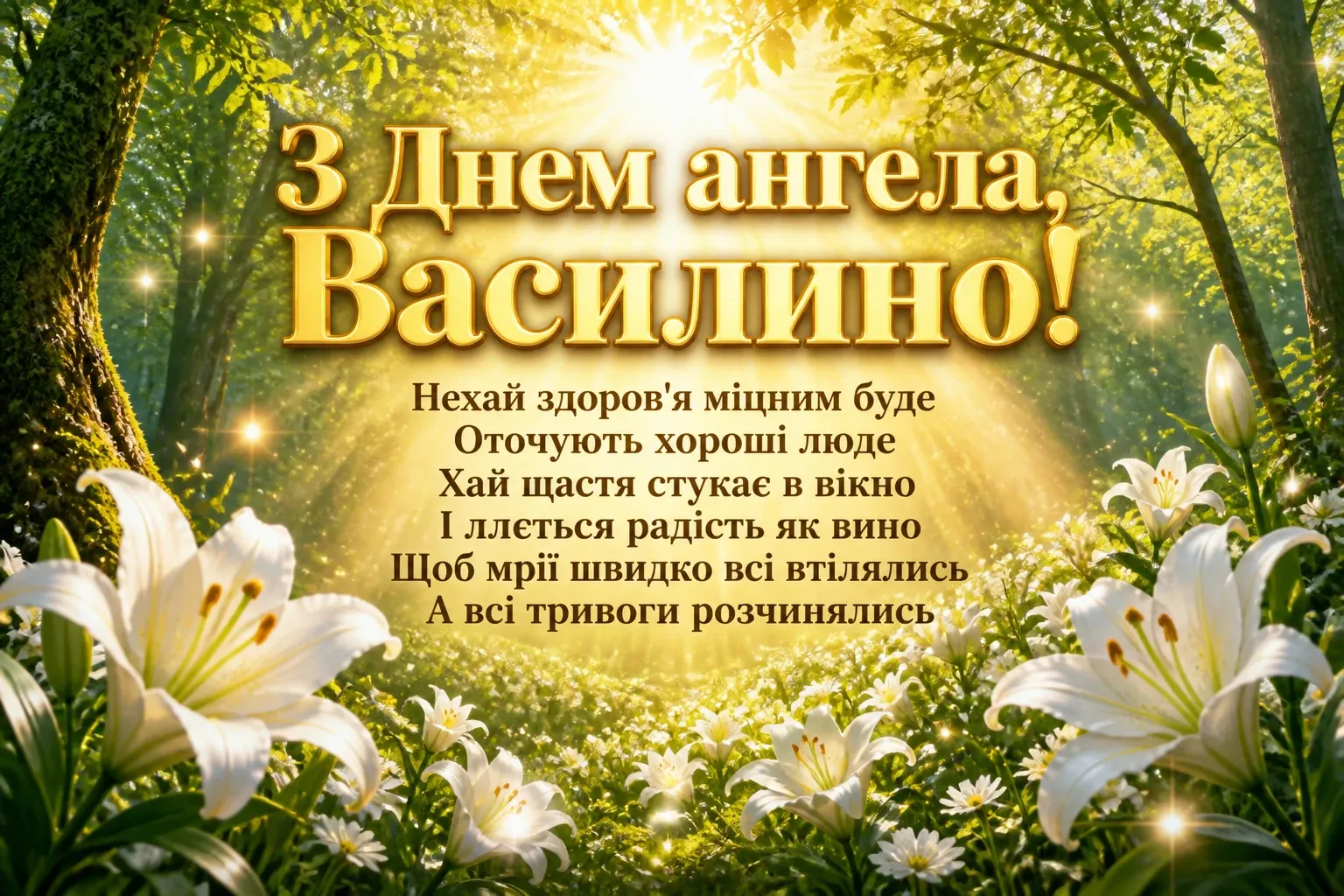 з днем ангела василини