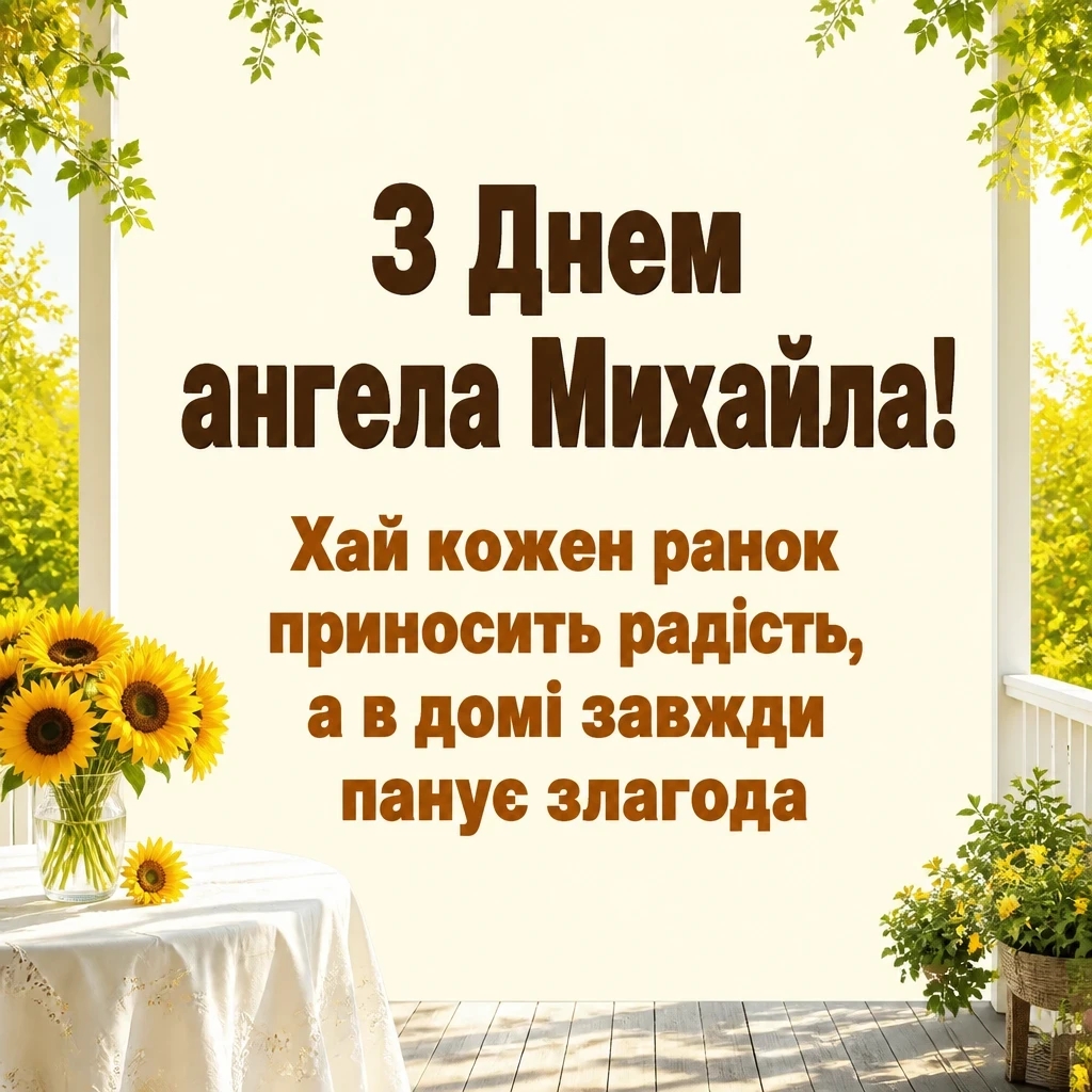 з днем ангела михаїла