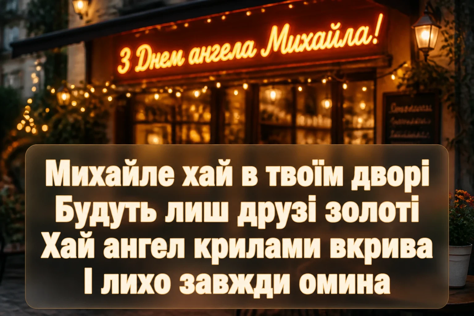 з днем ангела михаїла