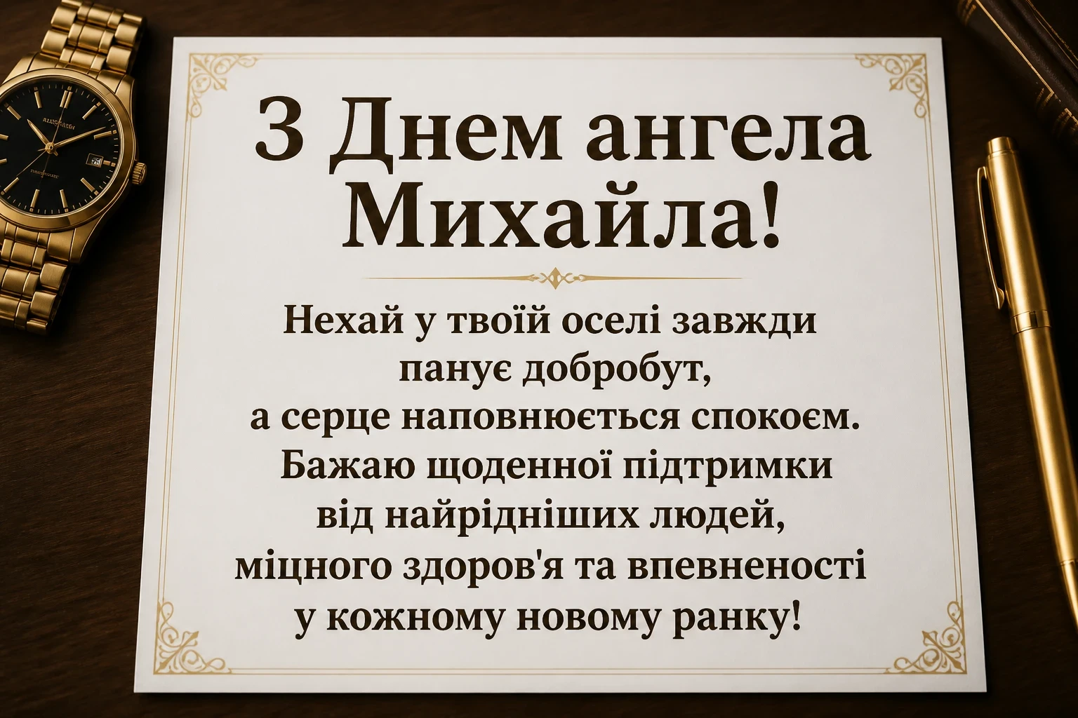 з днем ангела михаїла