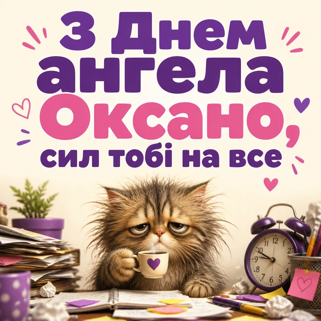 з днем ангела, оксано