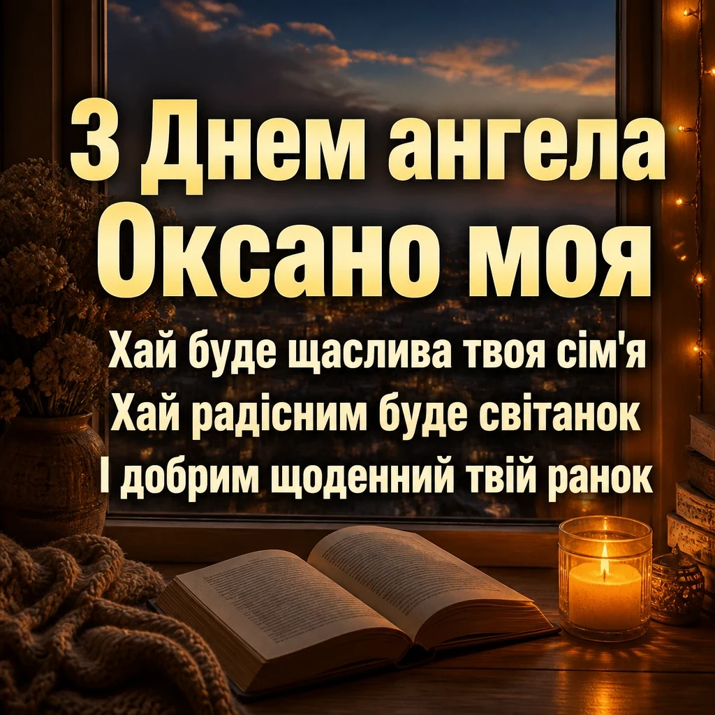 з днем ангела, оксано