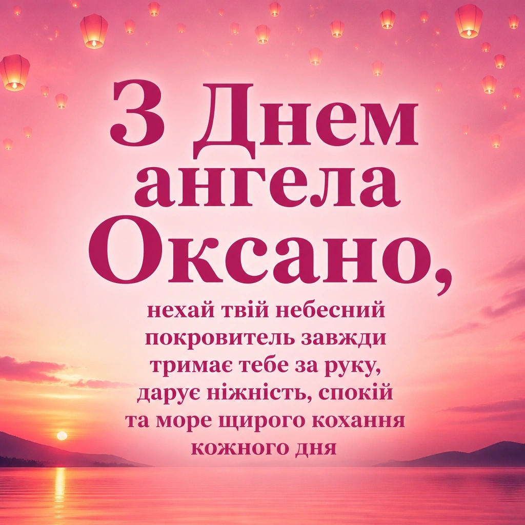 з днем ангела, оксано