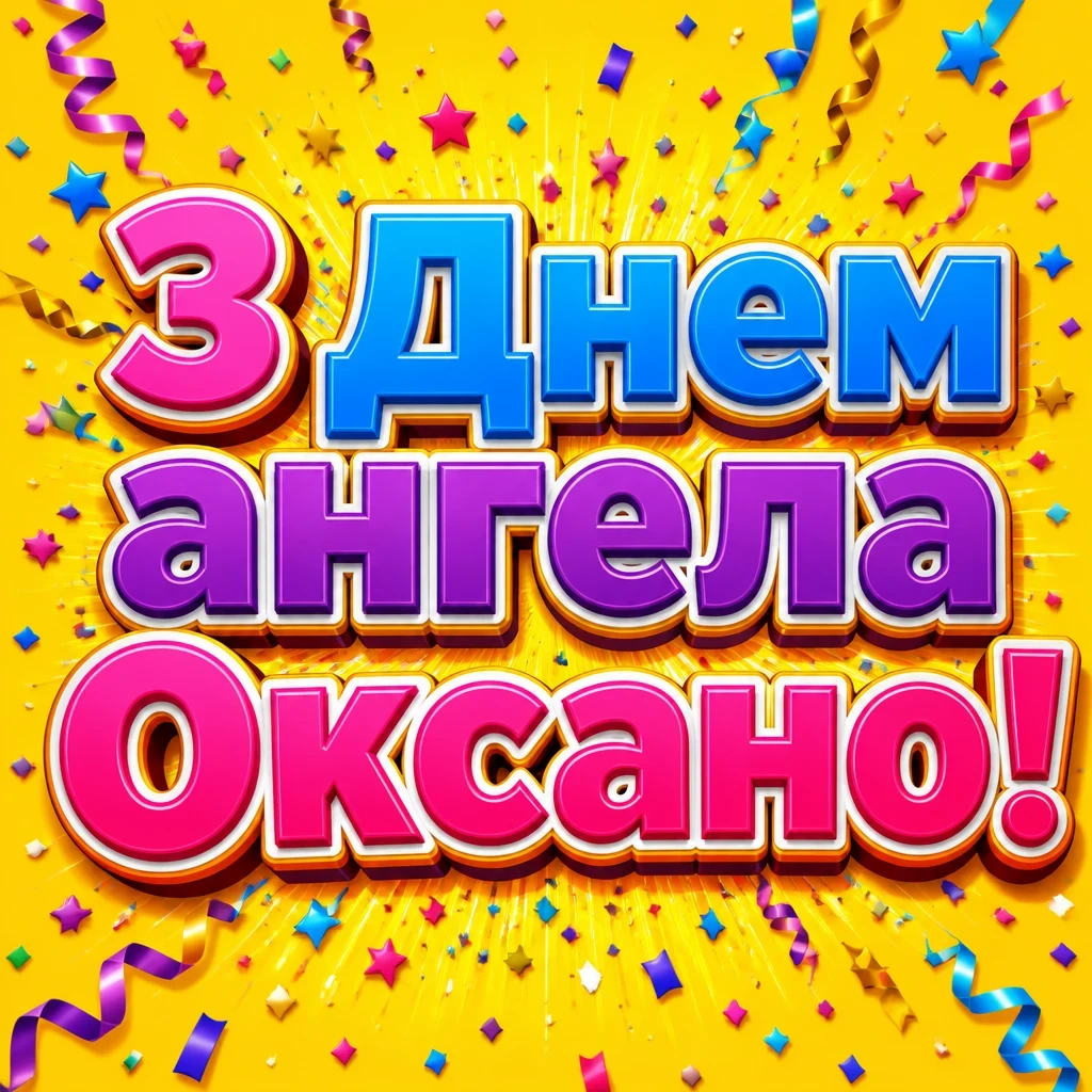з днем ангела, оксано