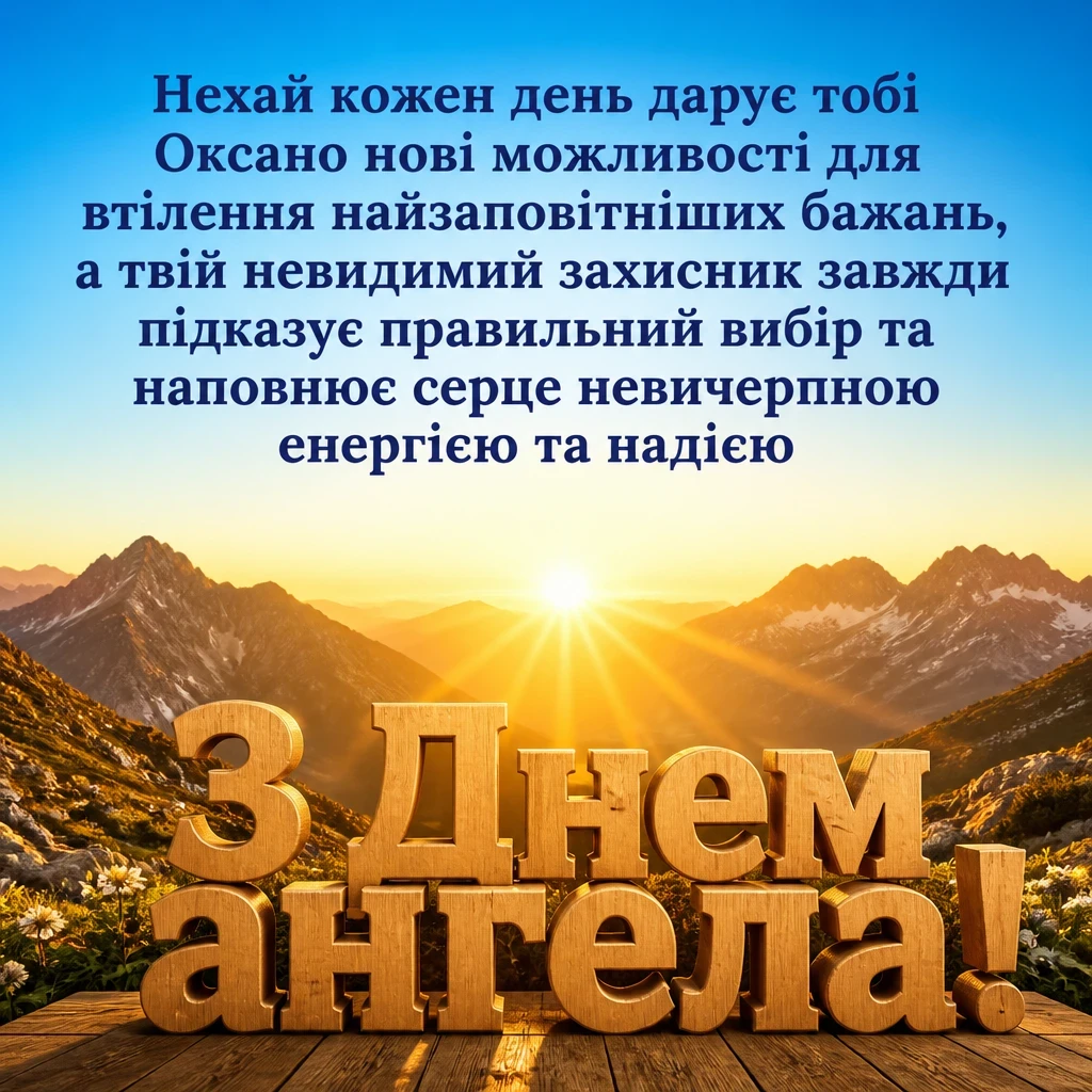з днем ангела, оксано