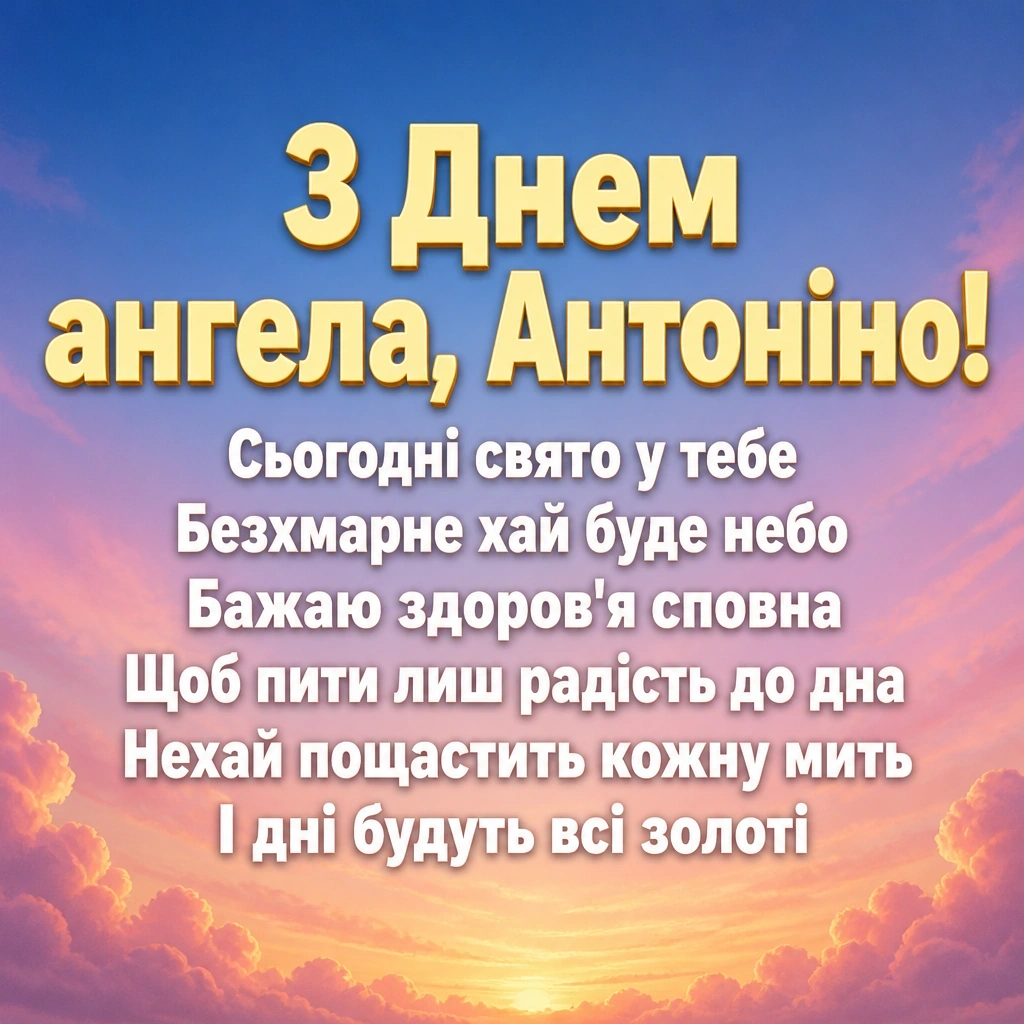 з днем ангела антоніна