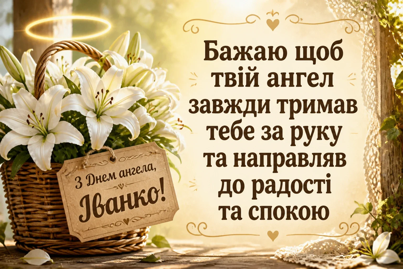привітання з днем ангела іванки