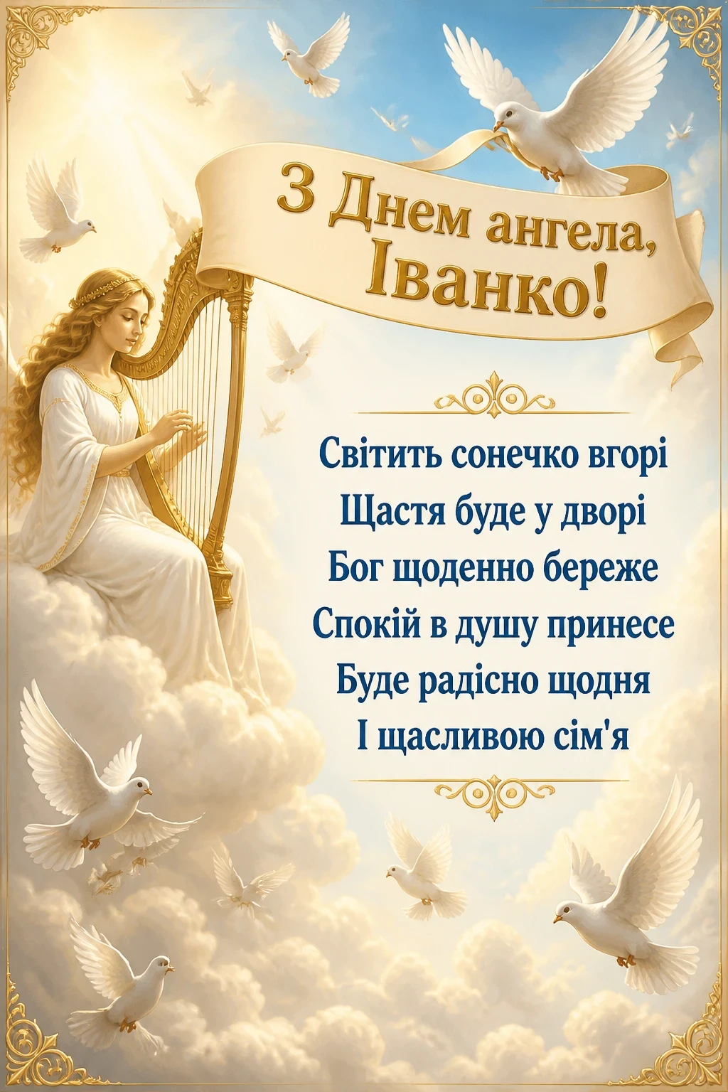 привітання з днем ангела іванки