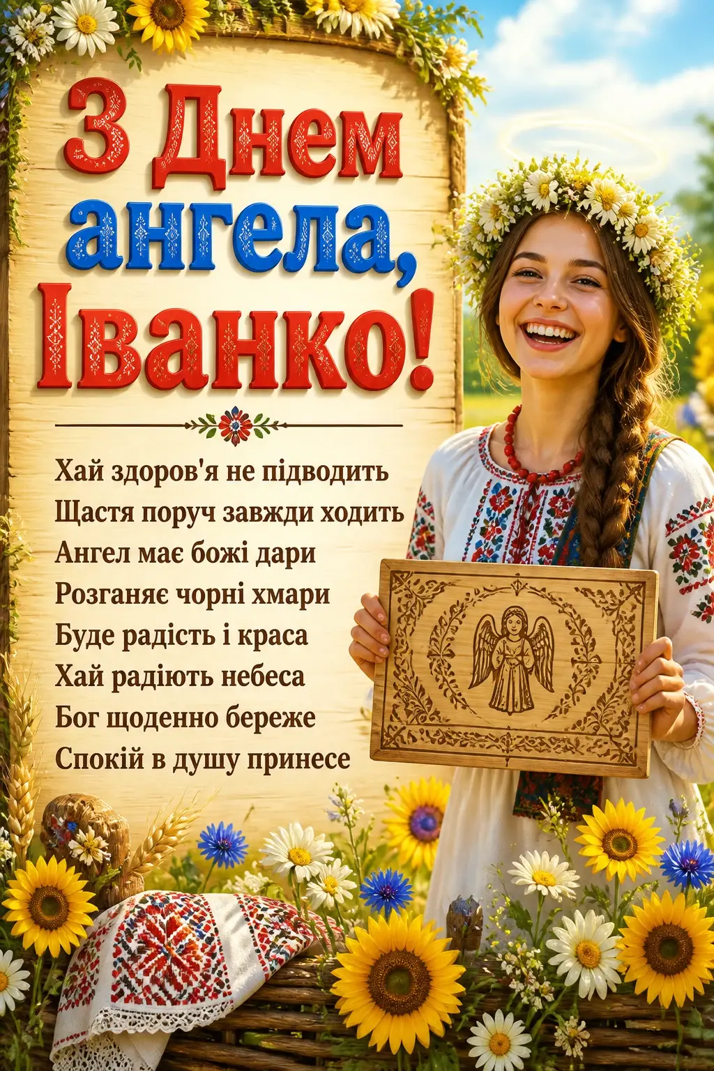 привітання з днем ангела іванки