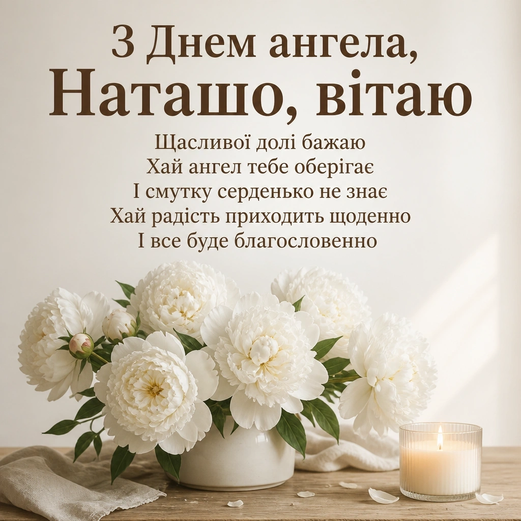з днем ангела наташа