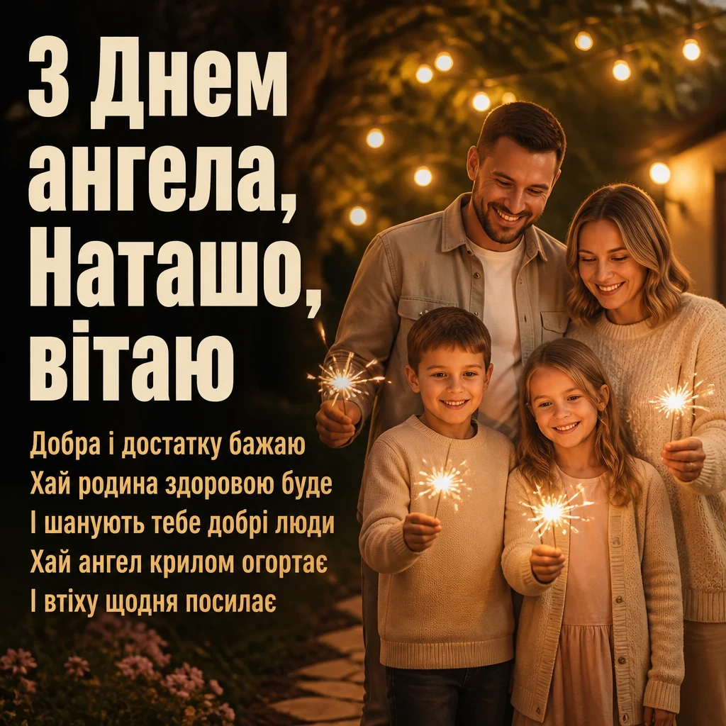 з днем ангела наташа