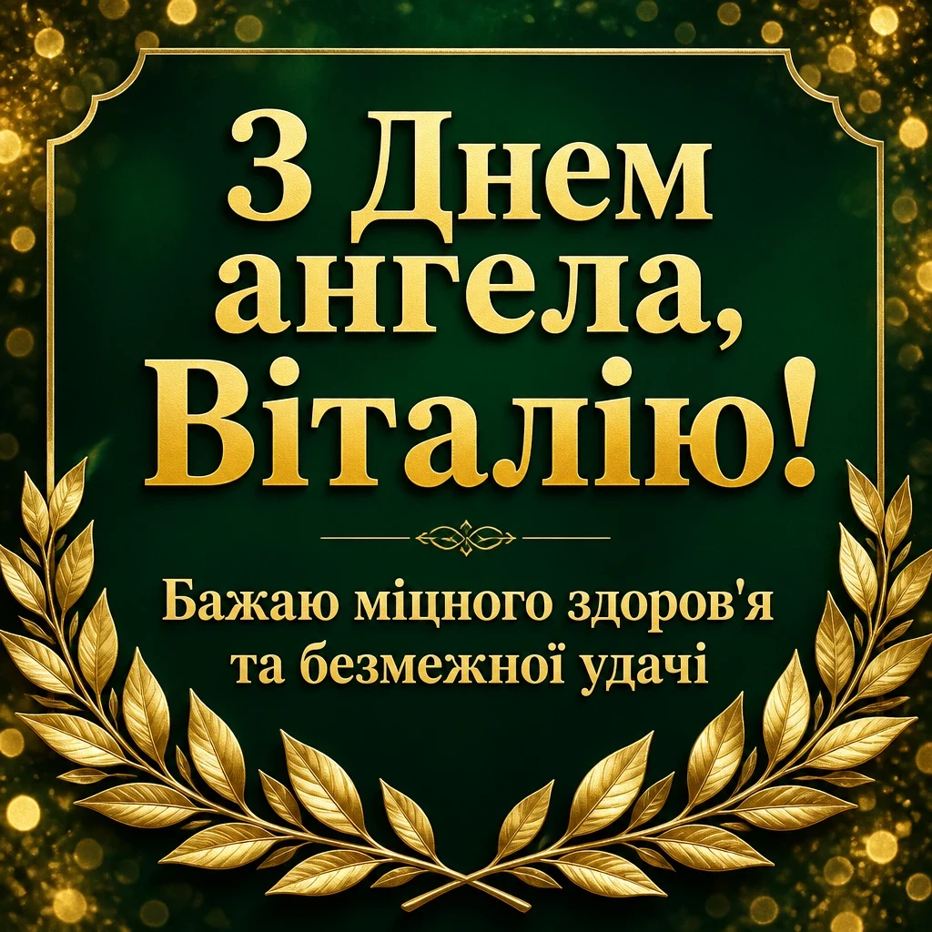з днем ангела віталія