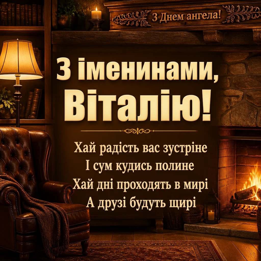 з днем ангела віталія