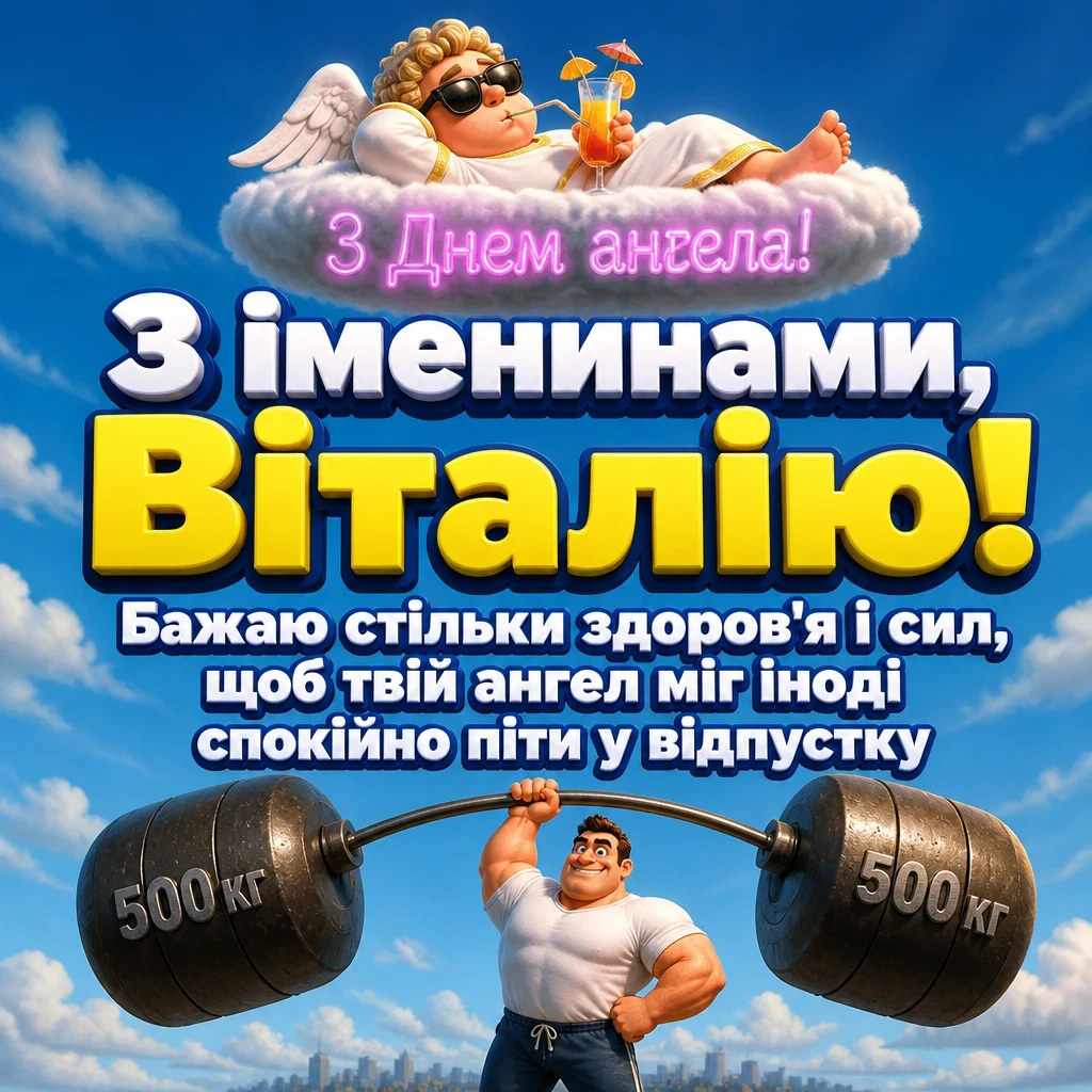 з днем ангела віталія