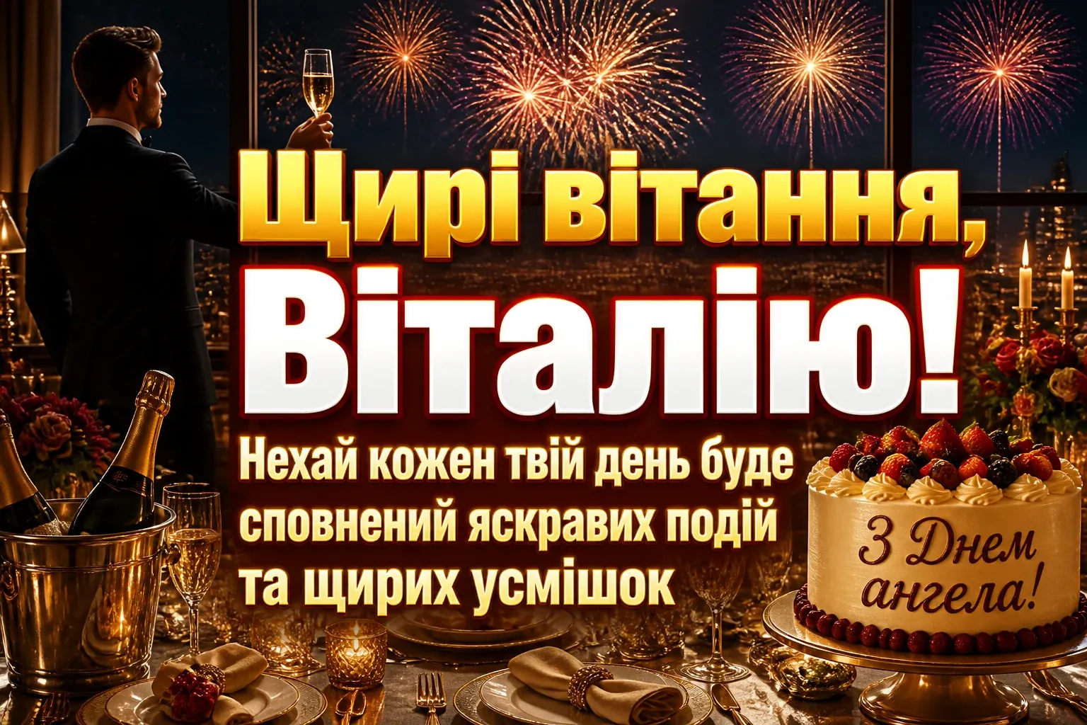 з днем ангела віталія