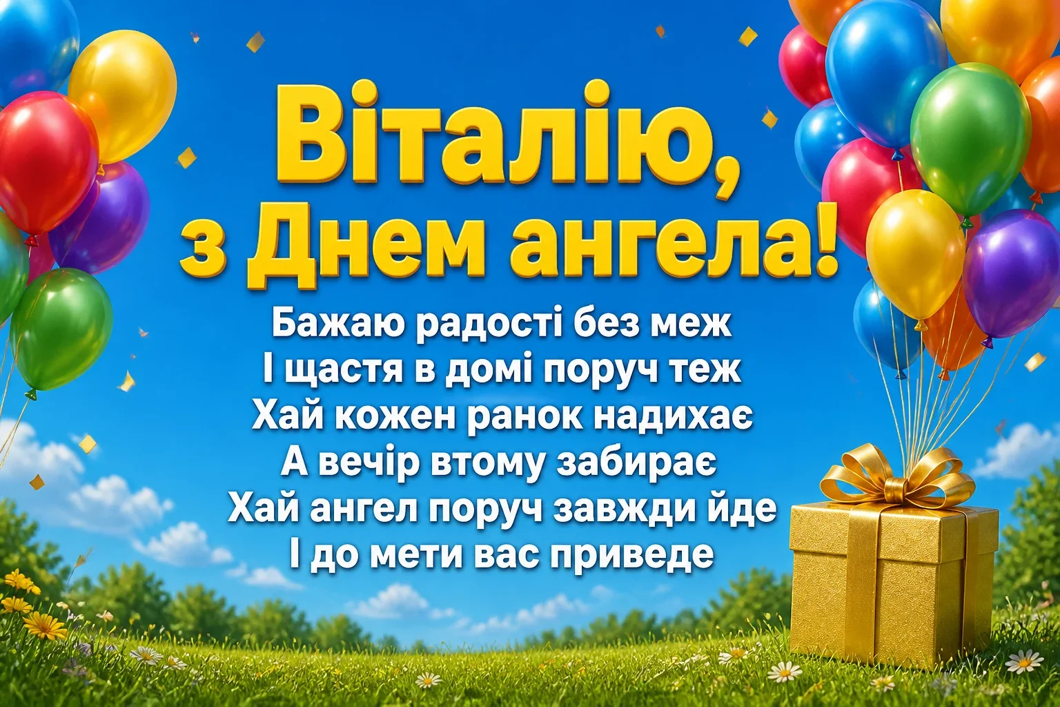 з днем ангела віталія