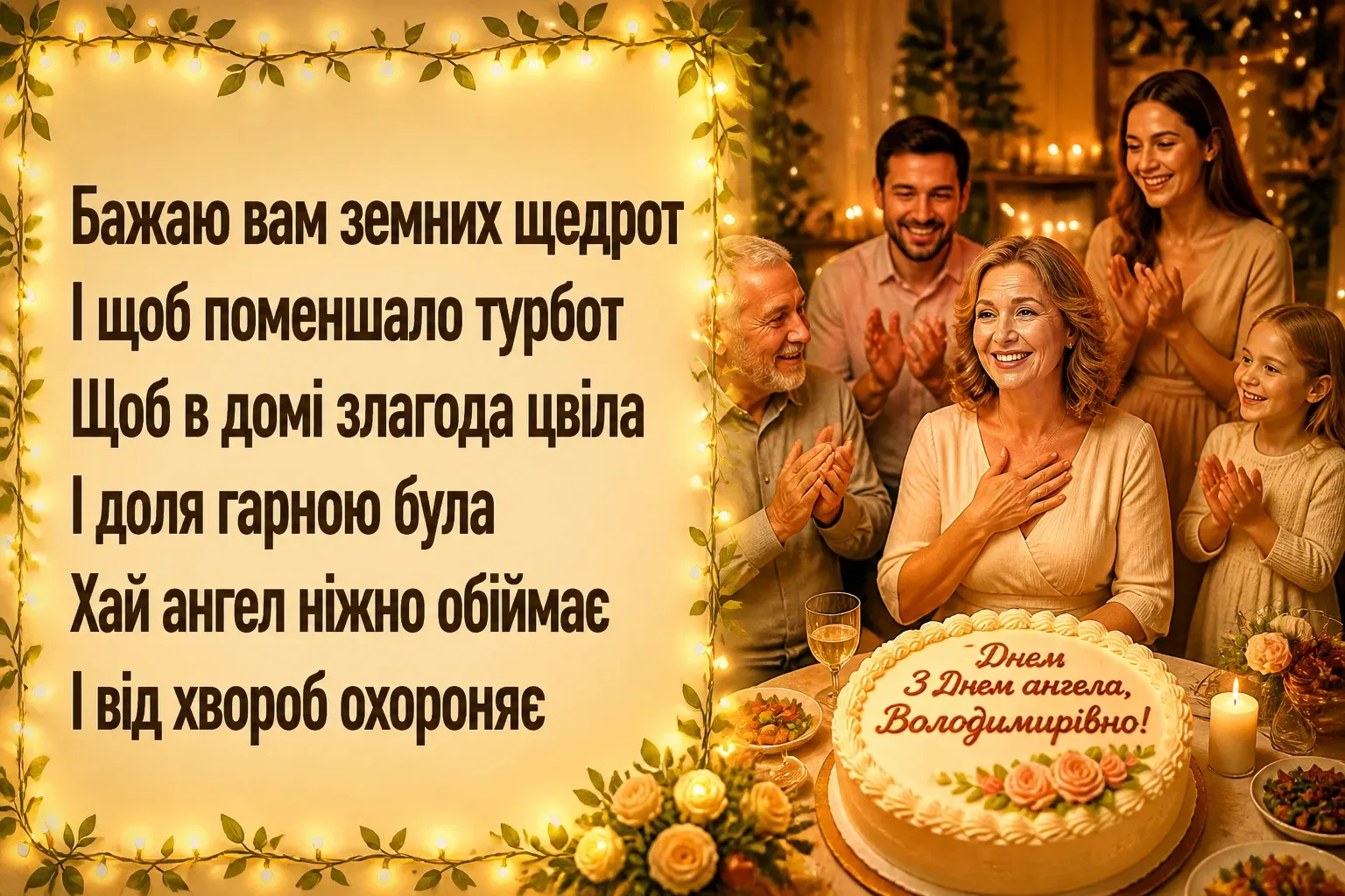 володимирівна з днем ангела