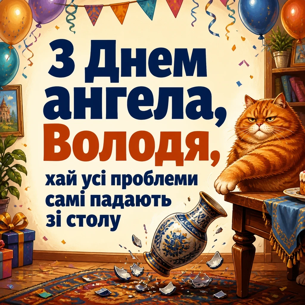 з днем ангела володя