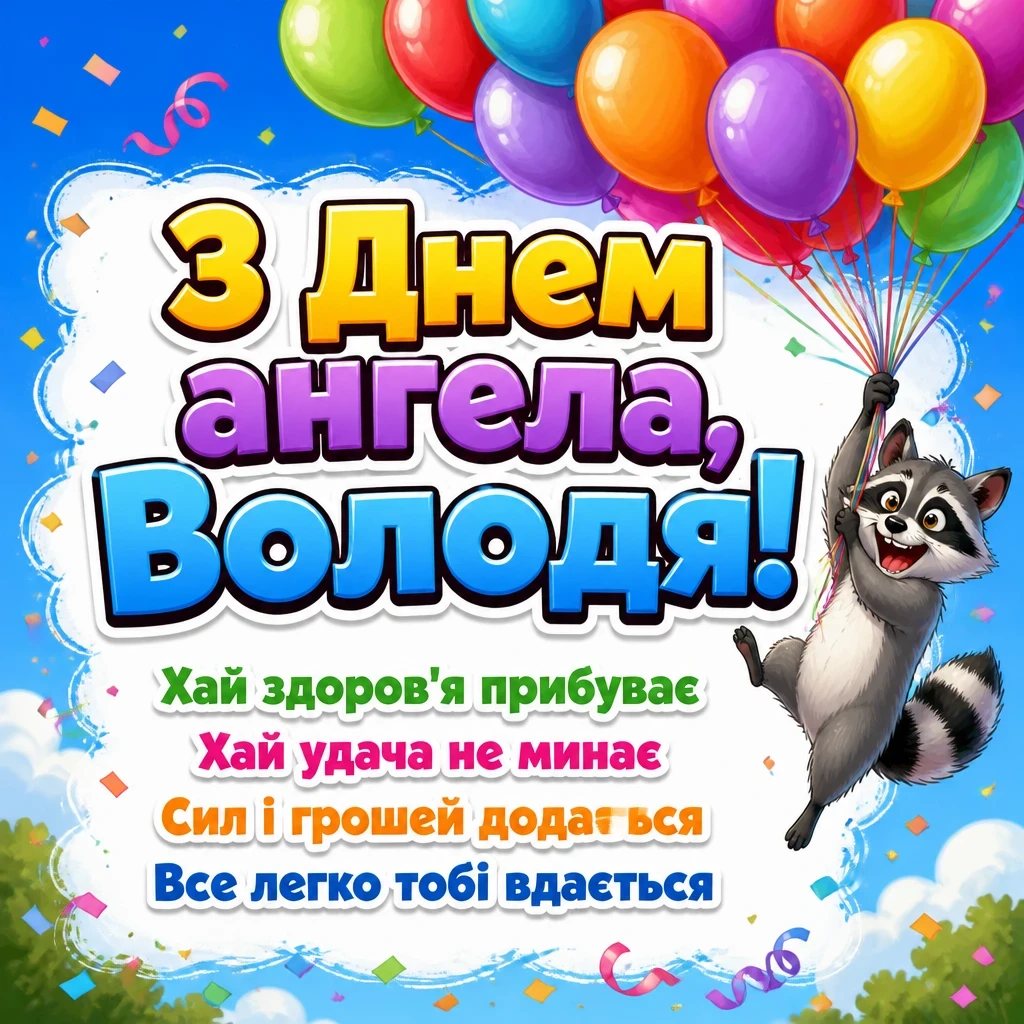 з днем ангела володя