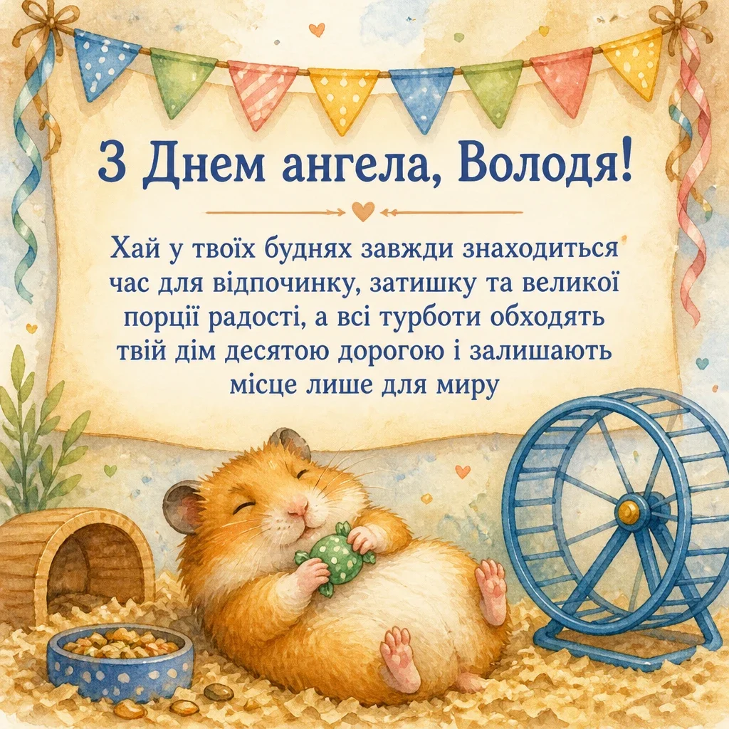 з днем ангела володя