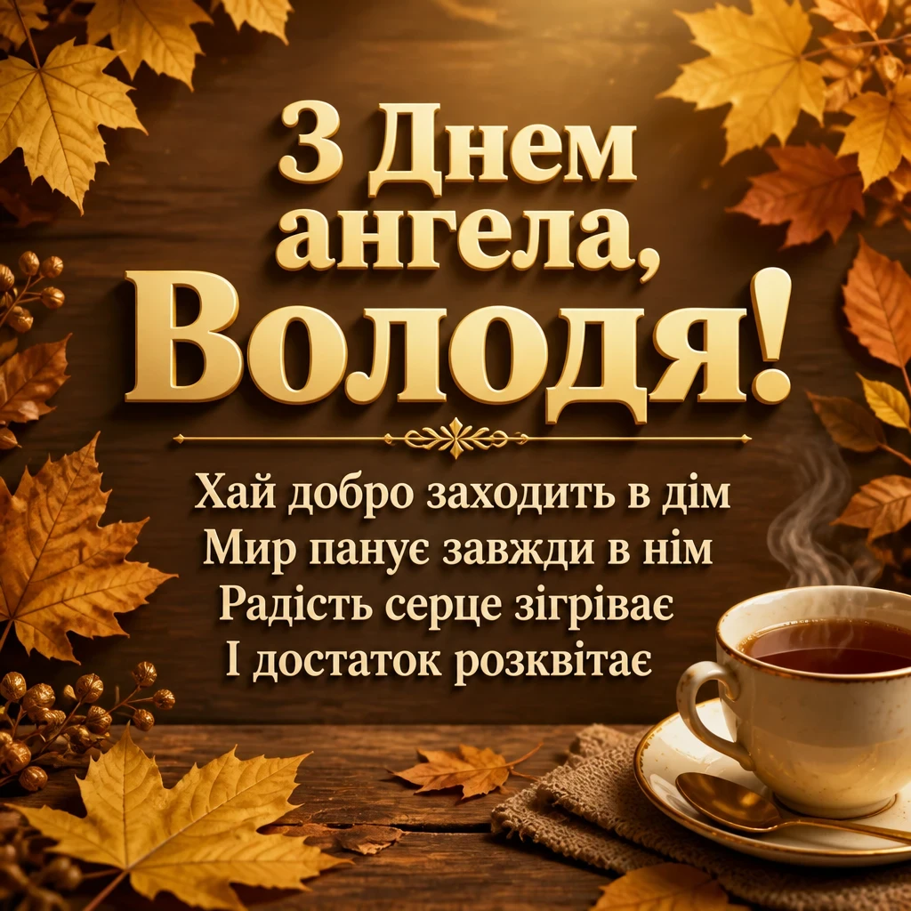 з днем ангела володя