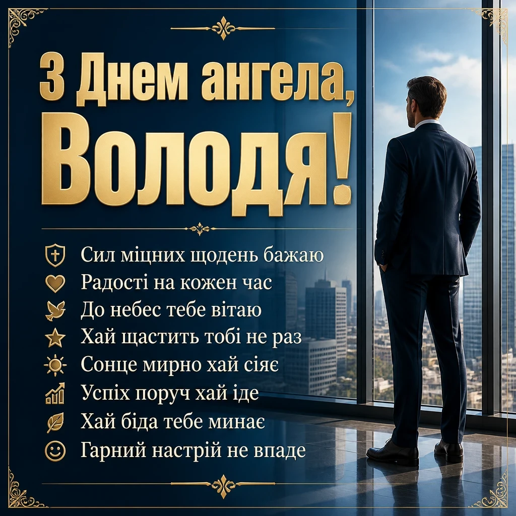 з днем ангела володя