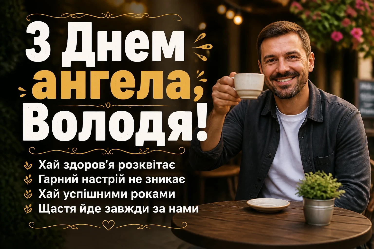 з днем ангела володя
