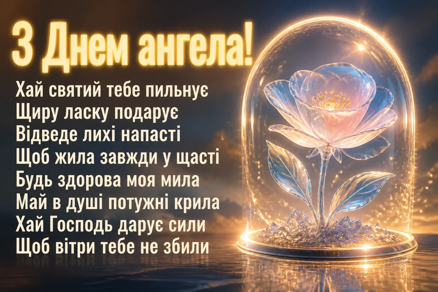 привітання з днем ангела своїми словами, до сліз донечці