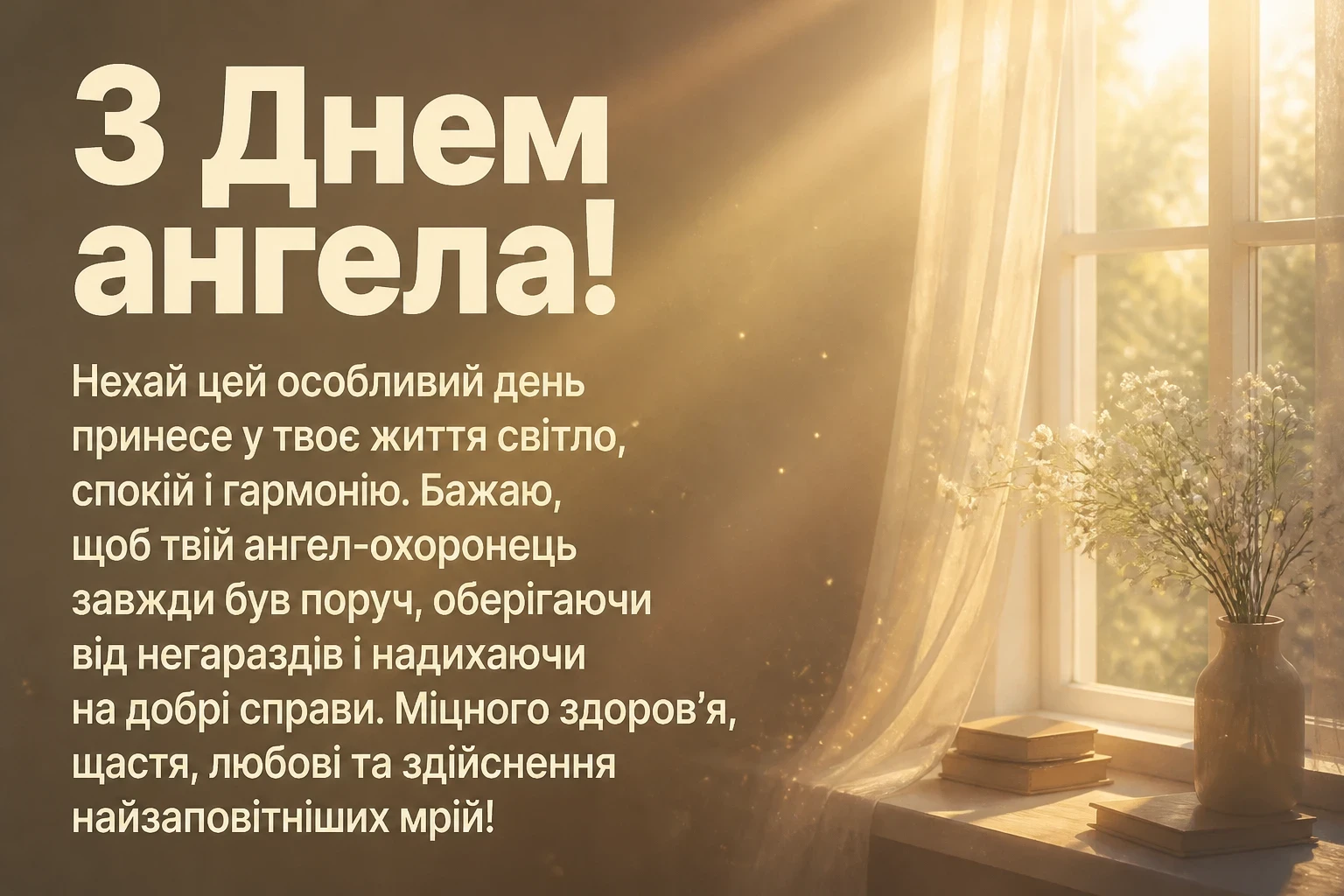 привітання з днем ангела своїми словами, до сліз донечці