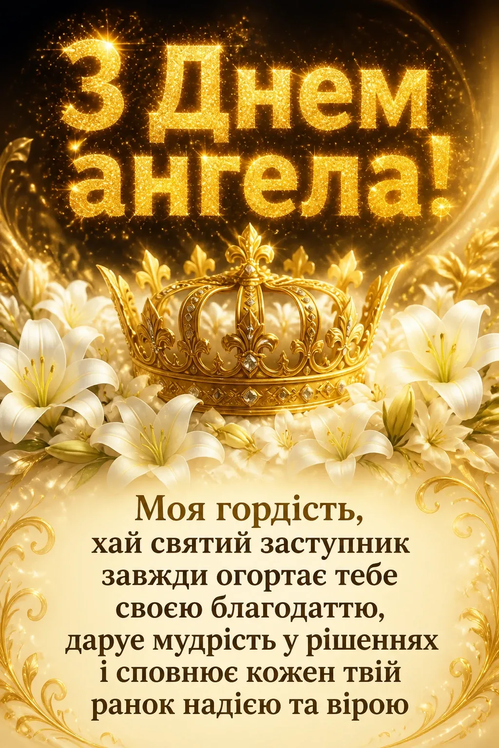 привітання з днем ангела своїми словами, до сліз донечці