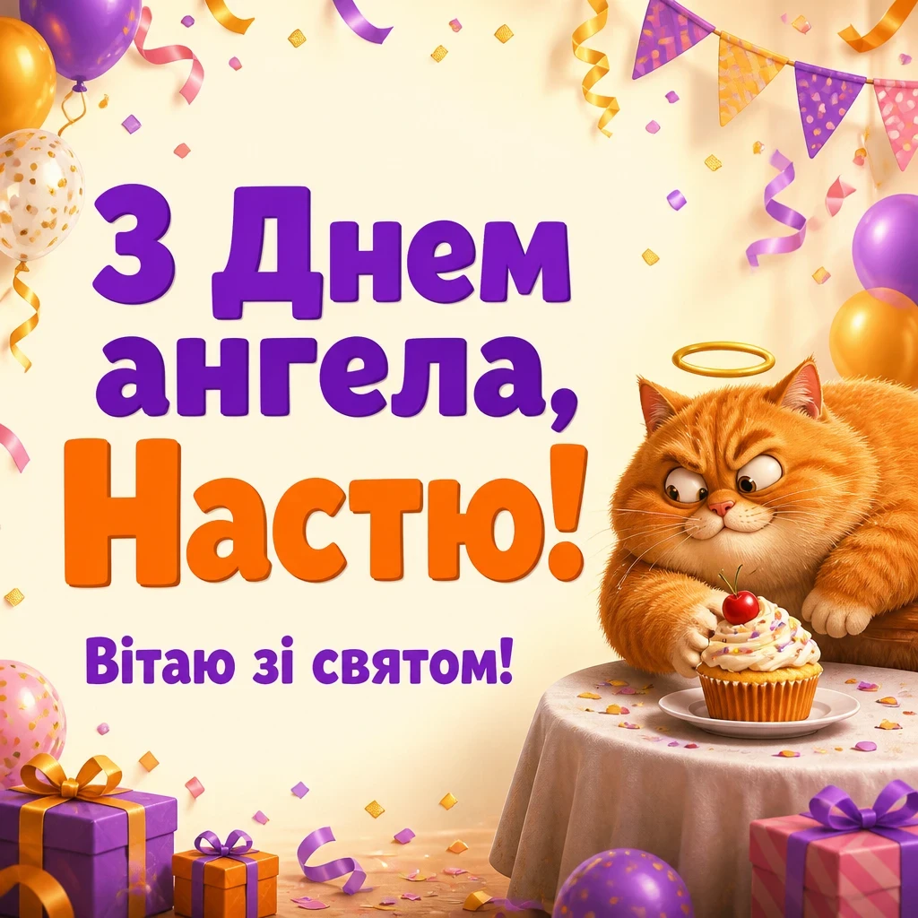 з днем ангела настя