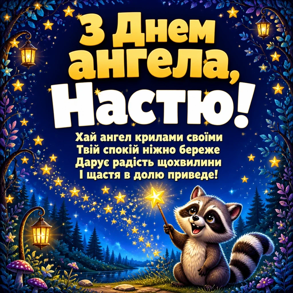 з днем ангела настя