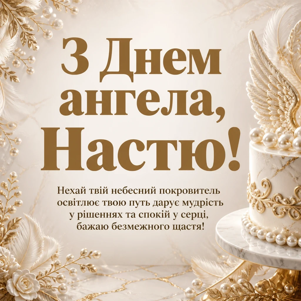 з днем ангела настя