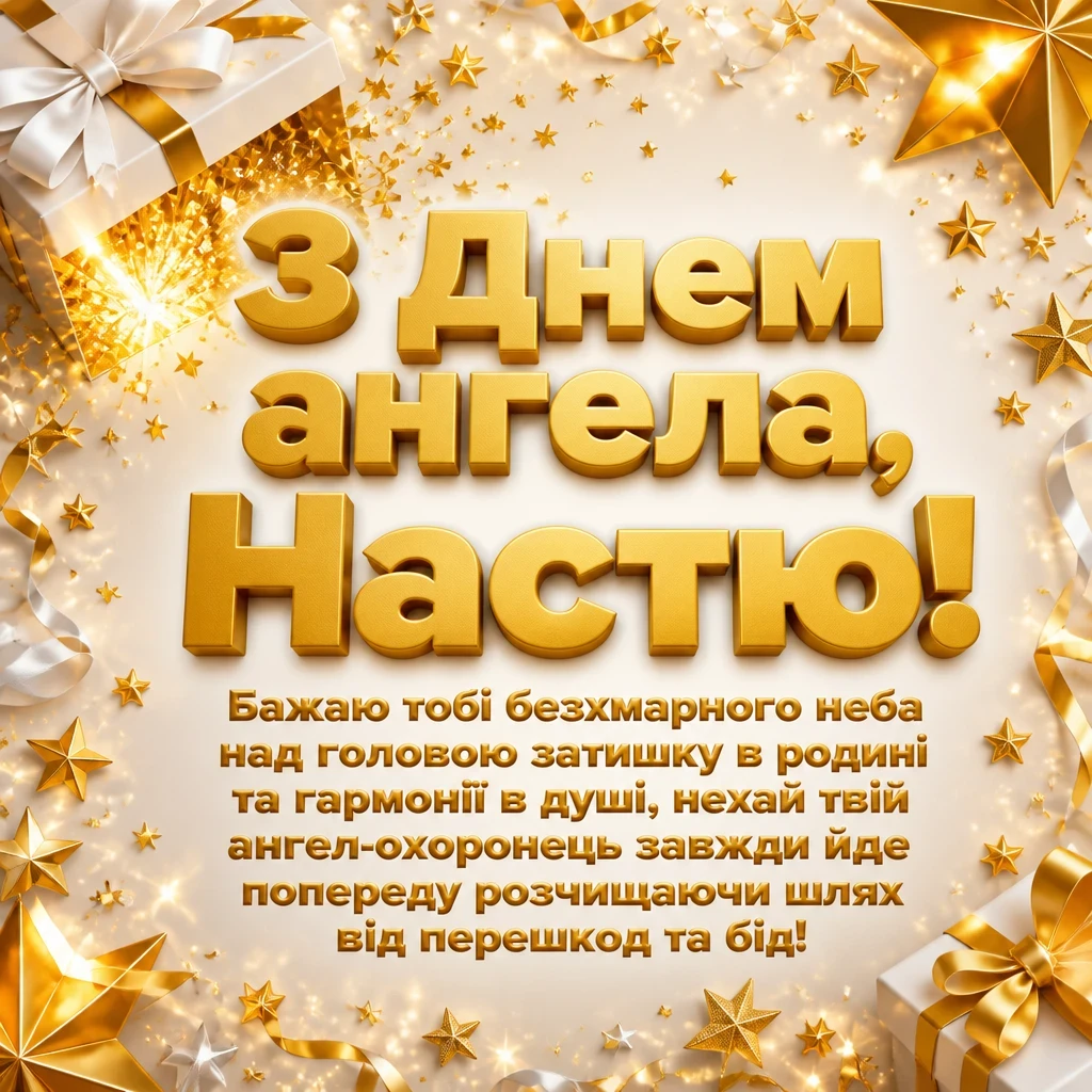 з днем ангела настя