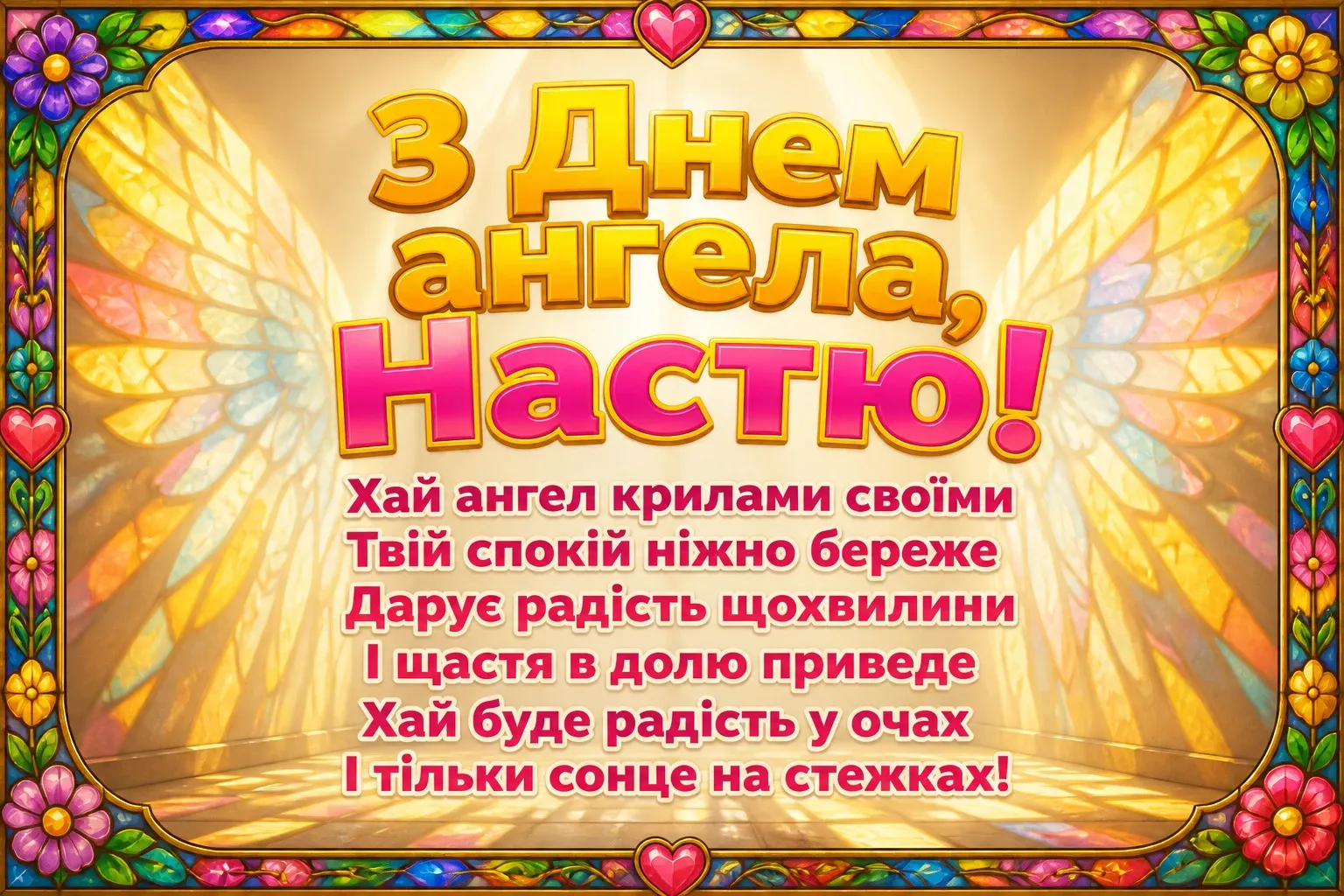 з днем ангела настя