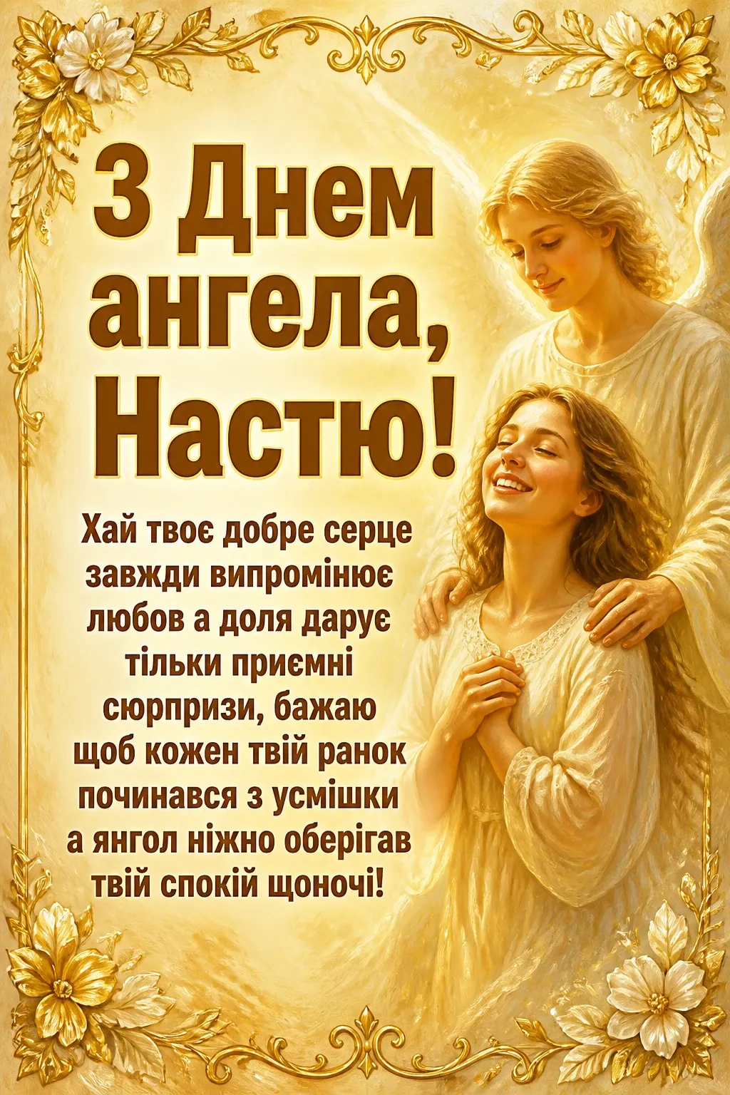 з днем ангела настя