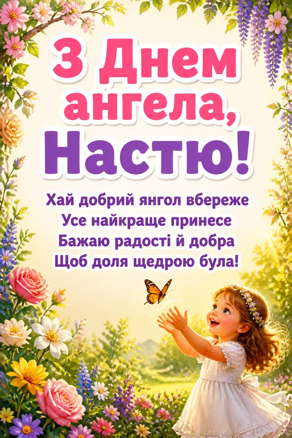 з днем ангела настя