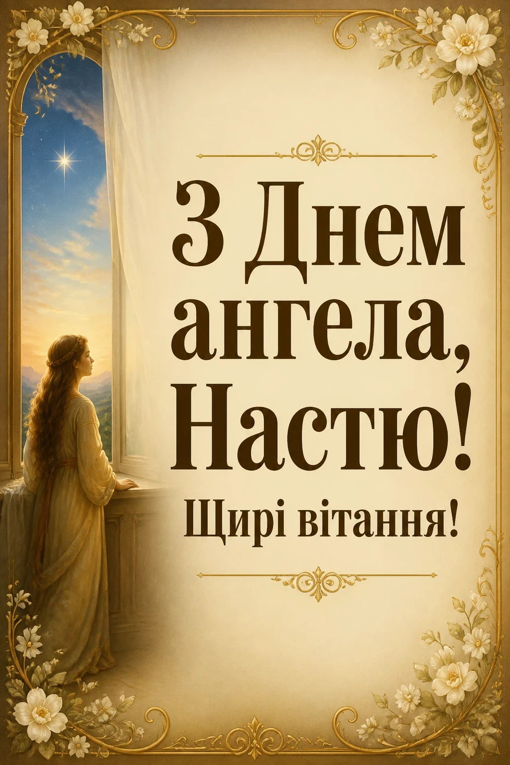 з днем ангела настя
