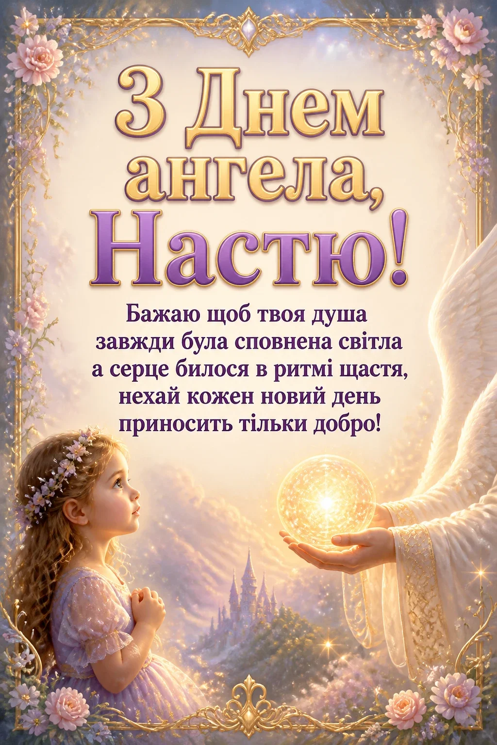 з днем ангела настя