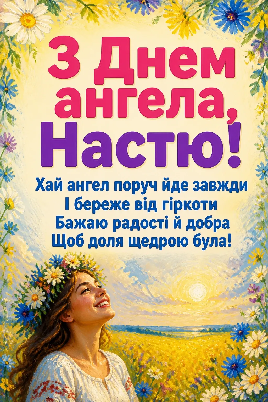 з днем ангела настя