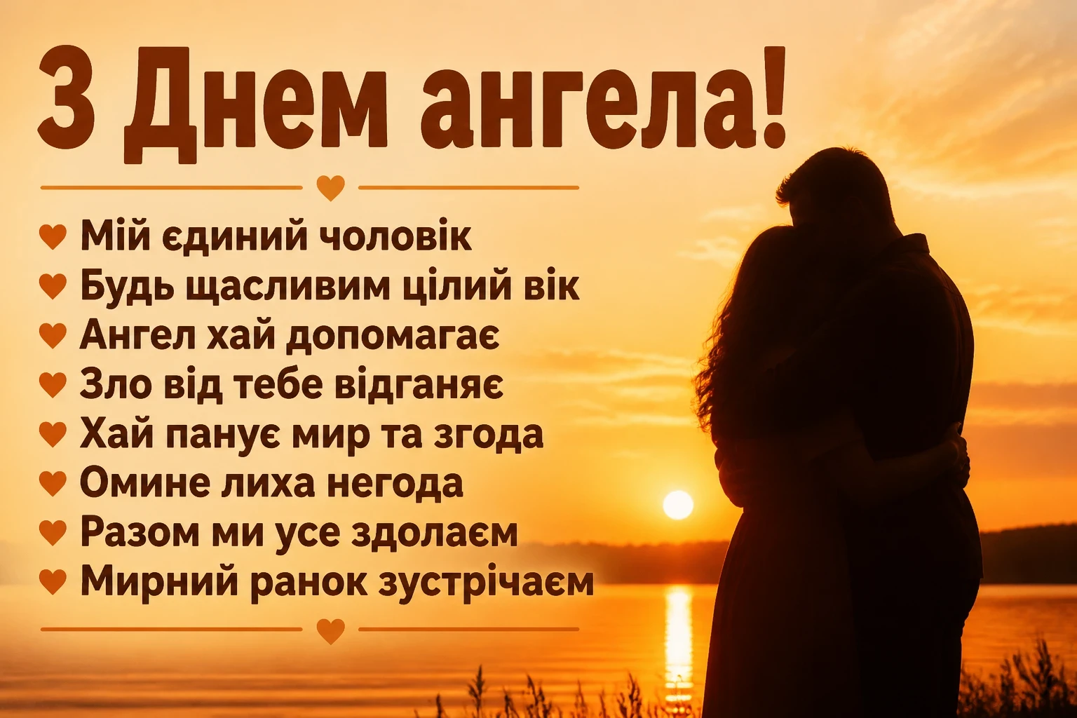 з днем ангела коханий чоловік