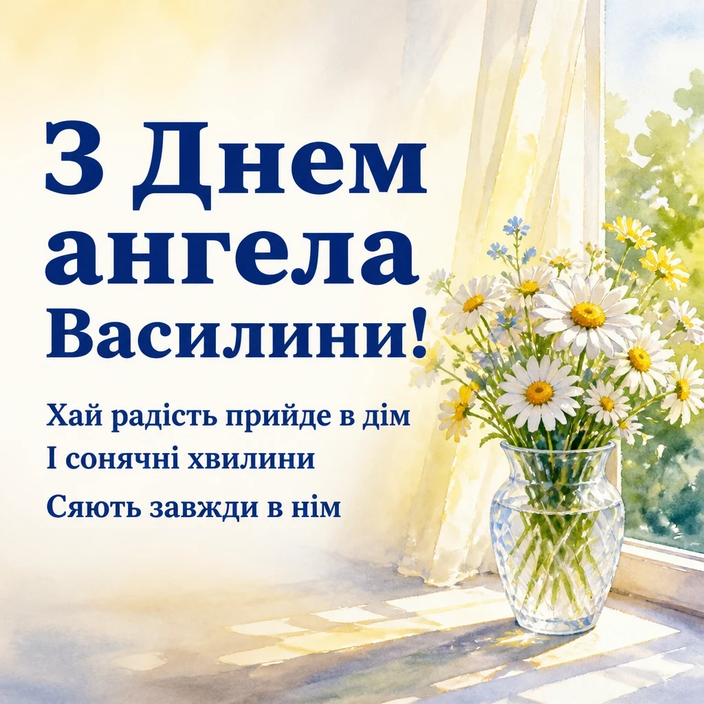 привітання з днем ангела василини