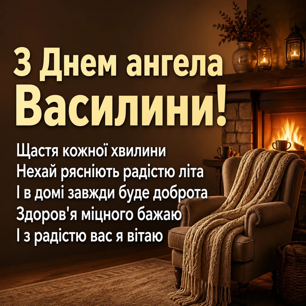 привітання з днем ангела василини