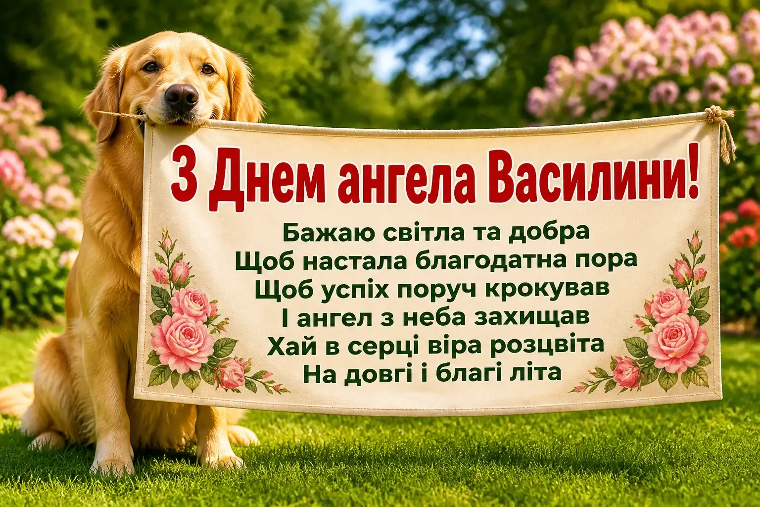 привітання з днем ангела василини