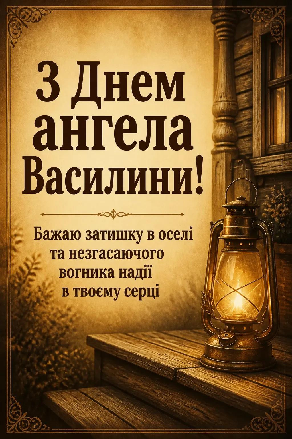 привітання з днем ангела василини