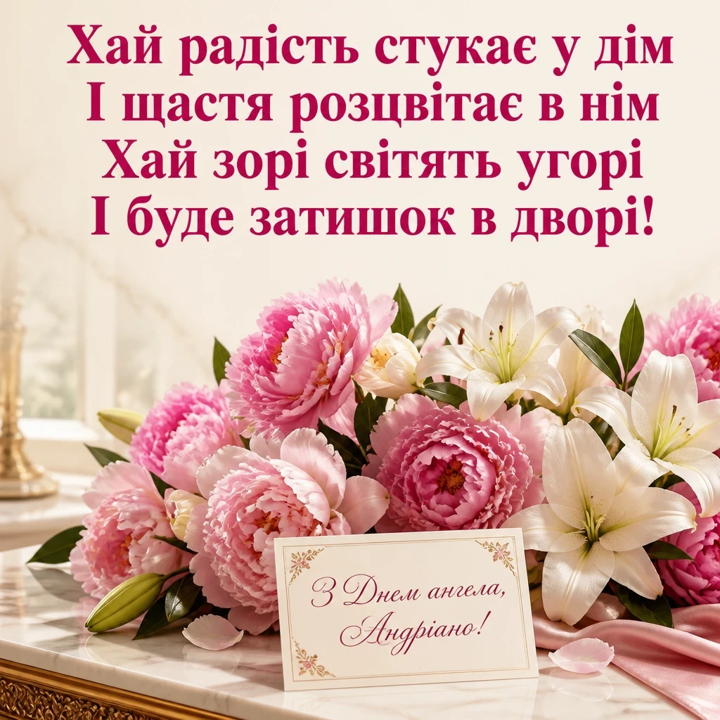 з днем ангела андріани