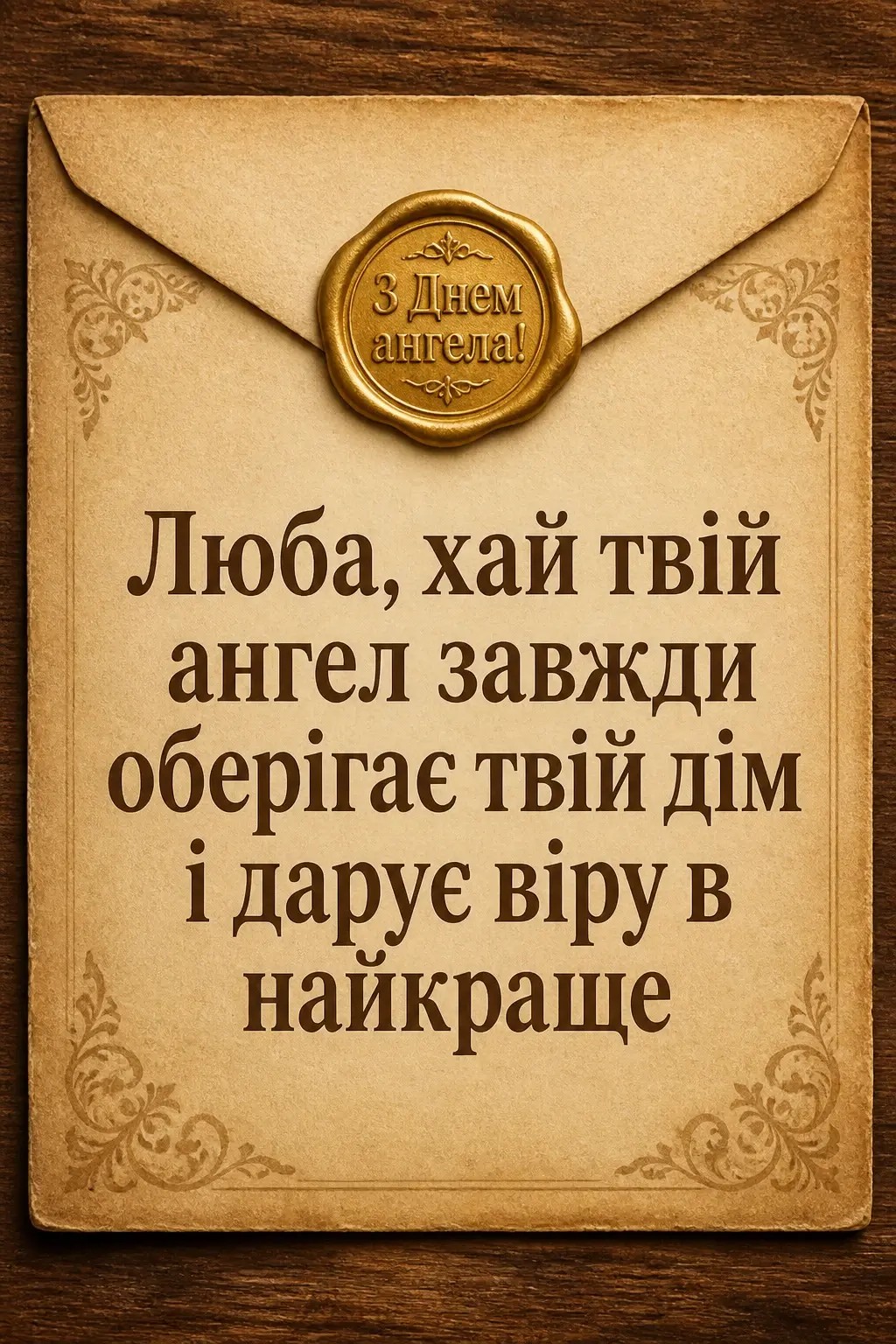 з днем ангела люби
