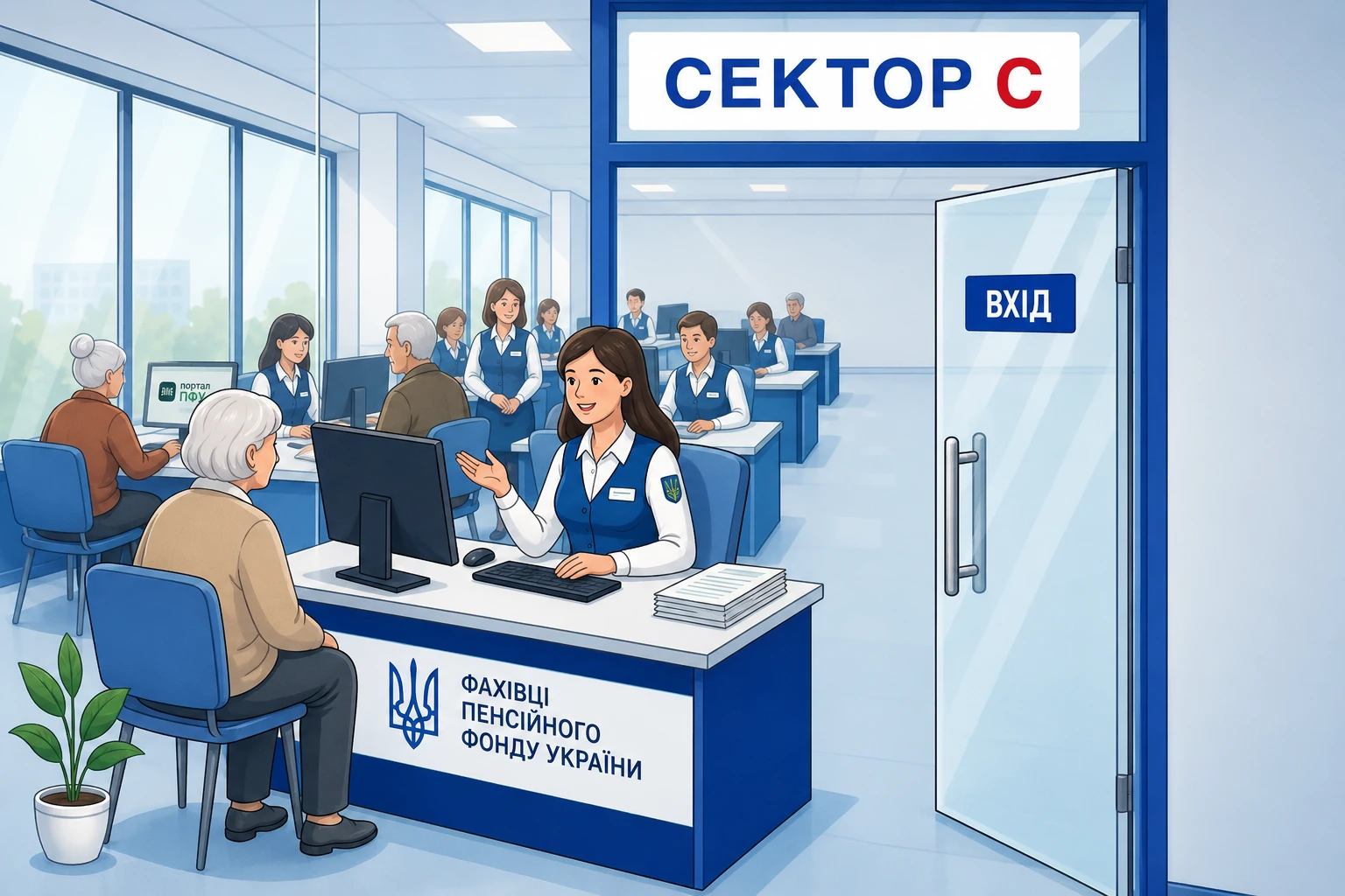 Пенсійний фонд почав працювати у приміщенні ЦНАП